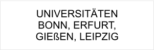 UNIVERSITÄTENBONN, ERFURT,GIEßEN, LEIPZIG